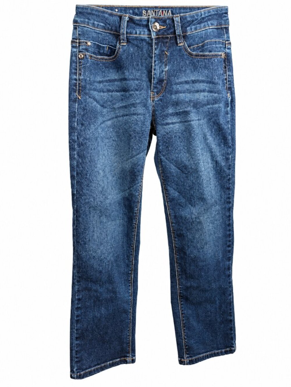 Santana Jeans – Blue Stretch Straight-Leg Jeans – Size 6